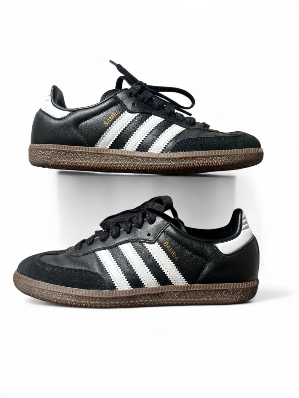 adidas Black, White & Gum Samba Sneakers
